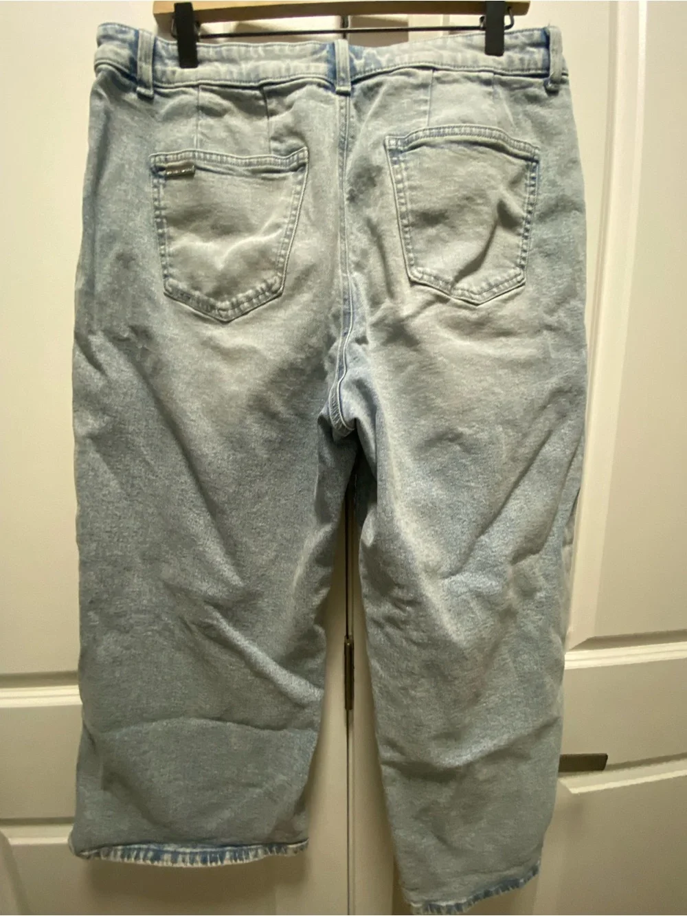 Michael Kors Light Blue Wide-Leg Jeans